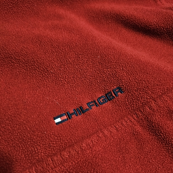 Vintage Y2k Tommy Hilfiger Quarter-Zip Fleece Sweater - Picture 3 of 6